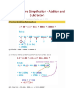 Tricks To Solve Simplification