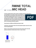 Determine Total Dynamic Head