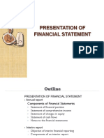 Presentation of Financial Statements