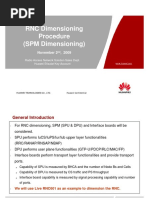 RNC Dimensioning Procedure (SPM Dimensioning)