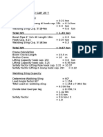 Calculation Rigging Plan