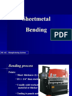 Sheetmetal Bending: ME 482 - Manufacturing Systems