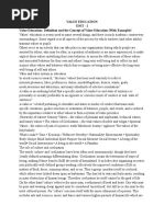Download Value Education Unit 1 to 5 - Notes by gowtham SN334676739 doc pdf