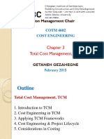  Total Cost Management, TCM
