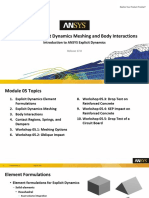 Intro Expl Dyn 17.0 M05 Explicit Dynamics Meshing and Body Interactions PDF