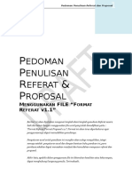 Pedoman Penulisan Referat Dengan Menggunakan FILE FORMAT (Draft)