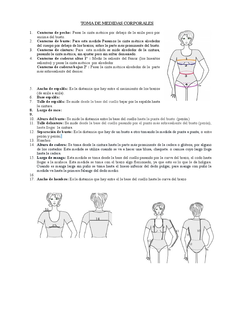 Cómo tomar mis medidas corporales