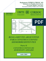 Cirsoc 103 (2005) Sismo Sobre Hormigon Armado