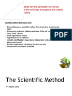 Scientific Method and Basic Skills
