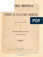 Lazar Saineanu - Influenta Orientala Asupra Limbii Si Culturii Vol.2