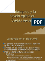 Montesquieu y La Novela Epistolar - "Cartas Persas"