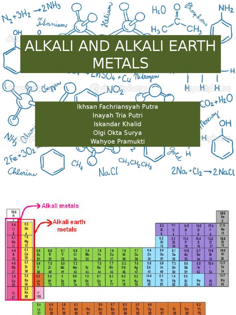 Differences Between Alkali and Earth Metals | PDF | Magnesium | Sodium