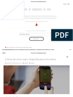 5 Dicas de Como Usar o Snapchat Para a Sua Marca