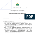Conteúdos - Edital Docente IFB 05-12