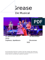 Grease de Musical CKV Verslag