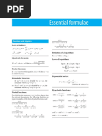 Essential Formulae