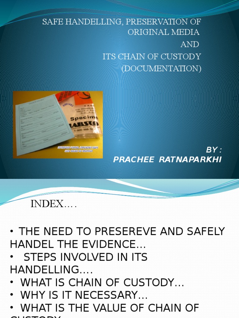 Chain Of Custody Importance Steps Purpose And Example vrogue.co