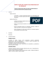 Capacitación Modificación de Conductas Inseguras