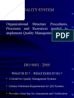 Quality System: Organizational Structure Procedures, Processes and Resources Needed To Implement Quality Management