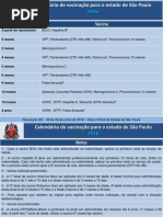 Calendario VACINAL 2016 Completo