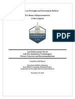 House Oversight Stingray Report 2016