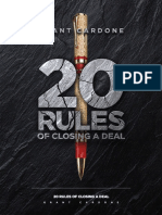 20 Rules of Closing A Deal