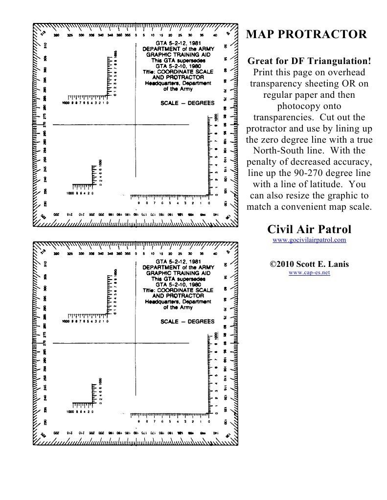 Cap Map Protractor Pdf