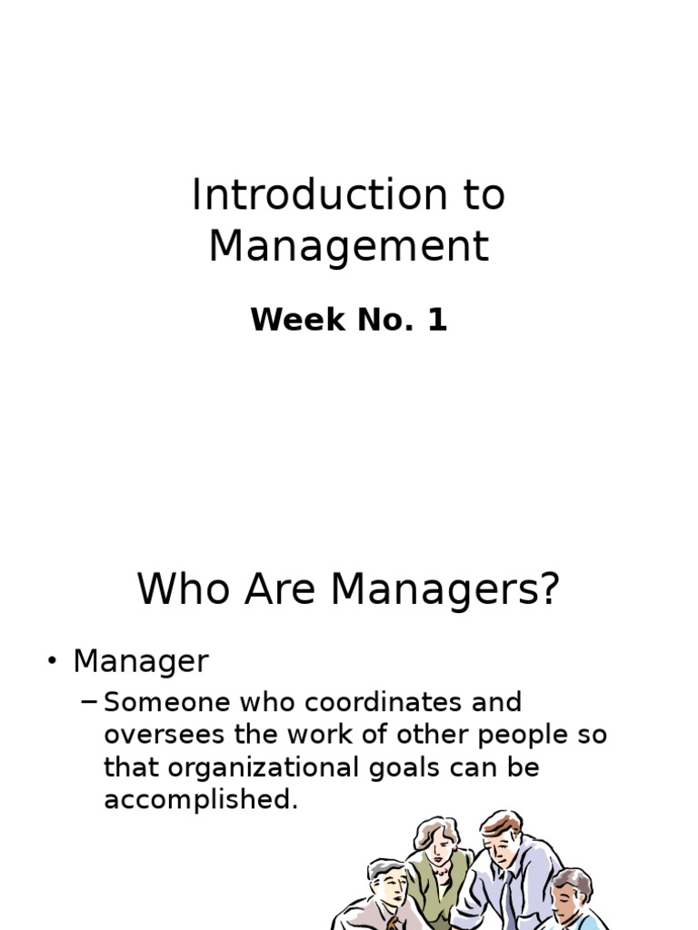 Introduction To Management. | PDF | Goal | Employment