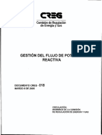 Creg D-018 Gestión Del Flujo de Potencia Reactiva PDF
