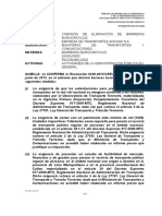 Barreras Burocraticas en Transporte Público