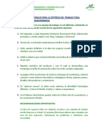 Instrucciones Generales para La Entrega Del Trabajo Final Espíritu Emprendedor Distancia