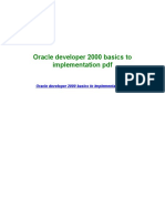 Oracle Developer 2000 Basics To Implementation PDF