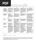 Editorial Rubric