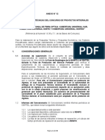 RDNFO especificaciones técnicas concurso proyectos integrales