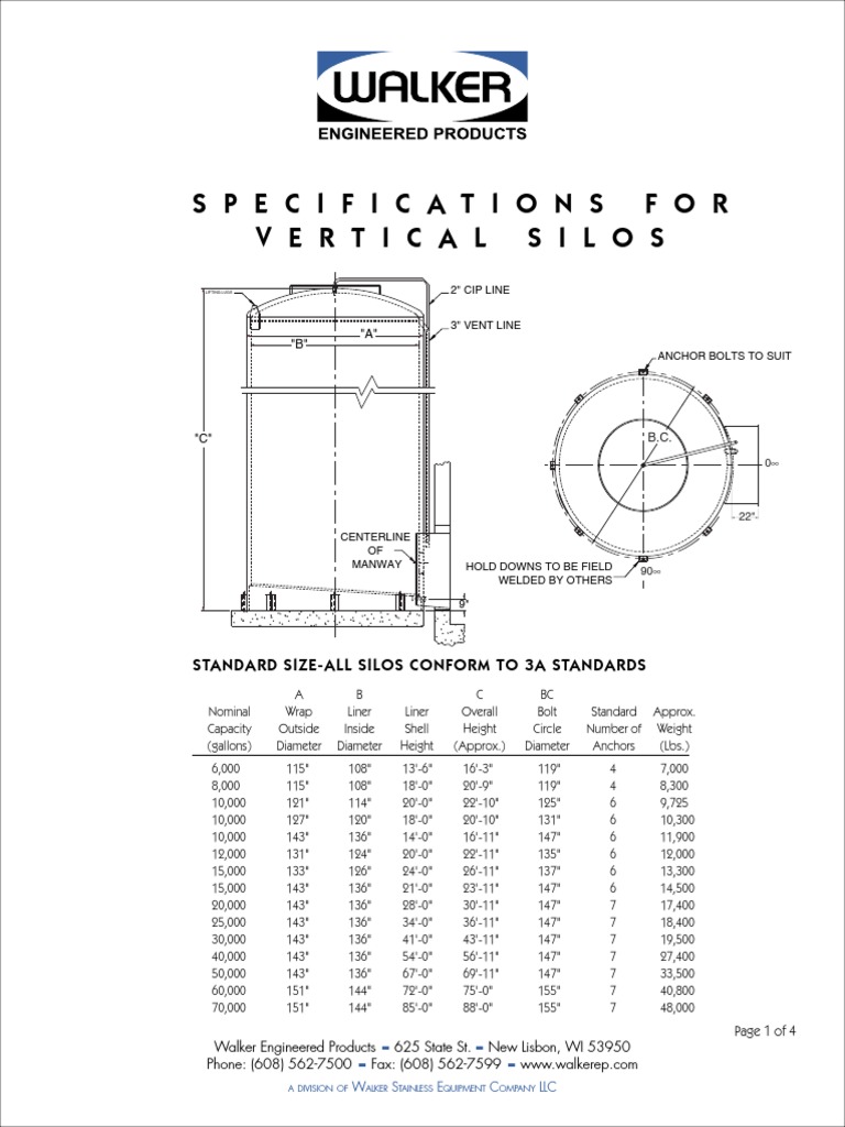 Silo Data Sheet PDF | PDF | Building Insulation | Valve