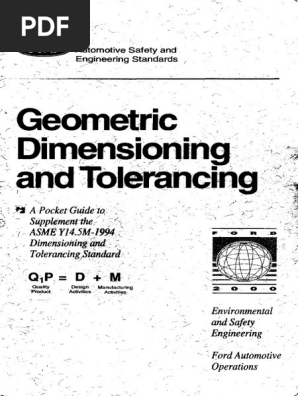 Ford Gd T Pocket Guide Pdf Cartesian Coordinate System Engineering Tolerance
