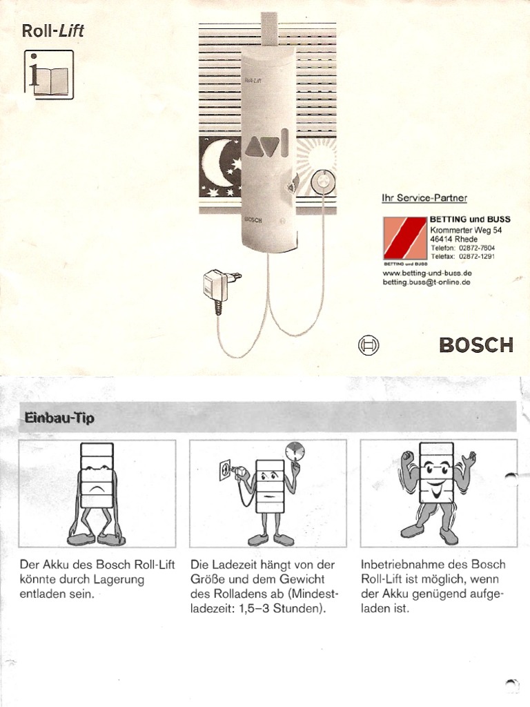 Bedienungsanleitung Roll Lift K10 PDF