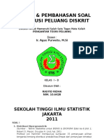 Soal Dan Pembahasan Distribusi Probabilitas Diskrit Peluang