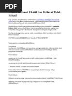 Download Contoh Kalimat Efektif Dan Kalimat Tidak Efektif by Noor Laela SN334742819 doc pdf