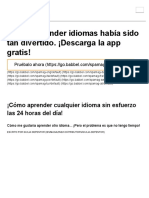 ¡Cómo Aprender Cualquier Idioma Sin Esfuerzo Las 24 Horas Del Día!