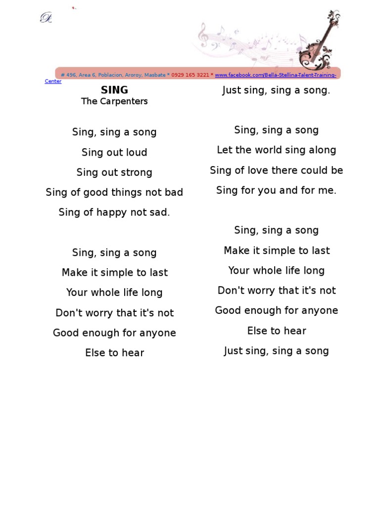 Sing