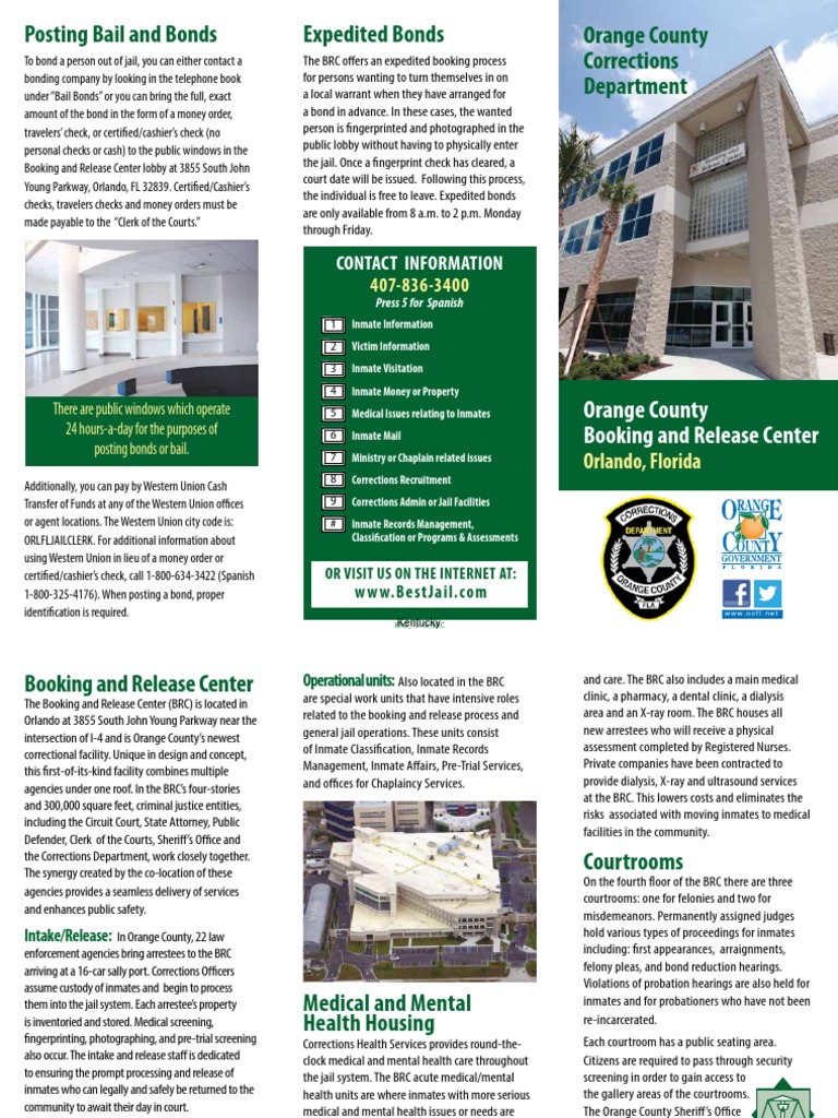 Jail facility of Orange county Probation Cheque