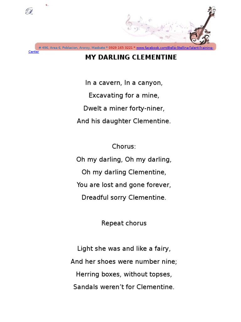 My Darling Clementine Pdf