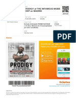 Prodigy of The Infamous Mobb Deep en Madrid: Download Our App and Have Your Tickets On You