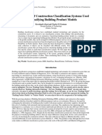 Comparison of Construction Classification Systems Used For Classifying Building Product Models