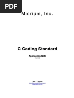 Micriμm - C Coding Standard - An1003