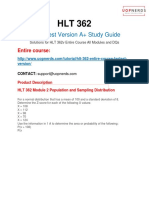 HLT 362 Module 2 Population and Sampling Distribution PDF