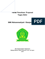 Format Pembuatan Proposal Tugas Akhir SMK Muhammadiyah 1 Banjarmasin