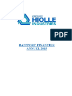Rapport Financier 2015