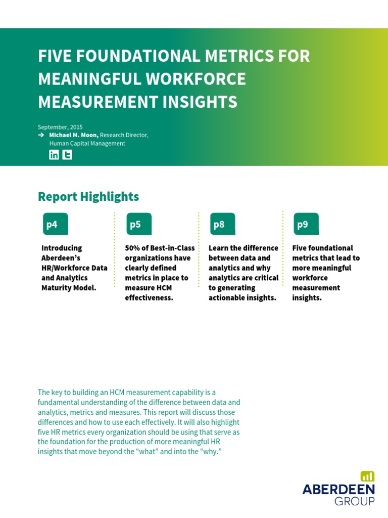 RR HR Measurement Maturity Final | PDF | Analytics | Human Capital